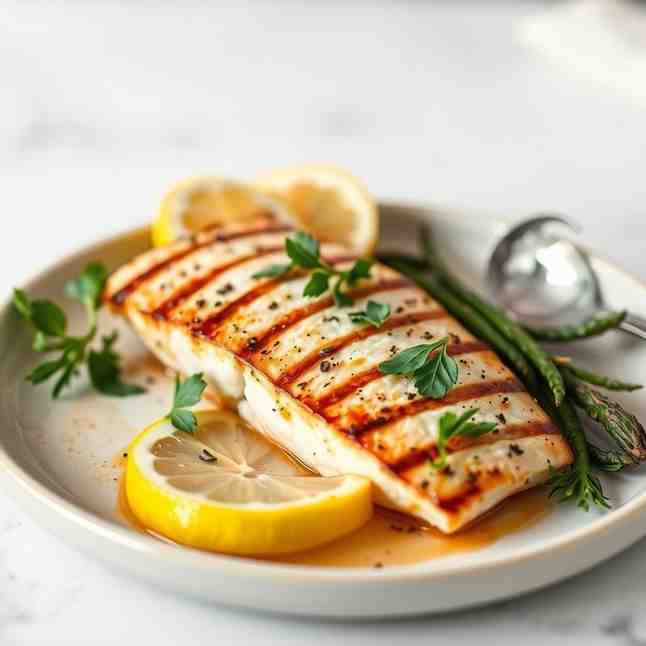 Easy Grilled Fish for One - Healthy Oven-Cooked Meal